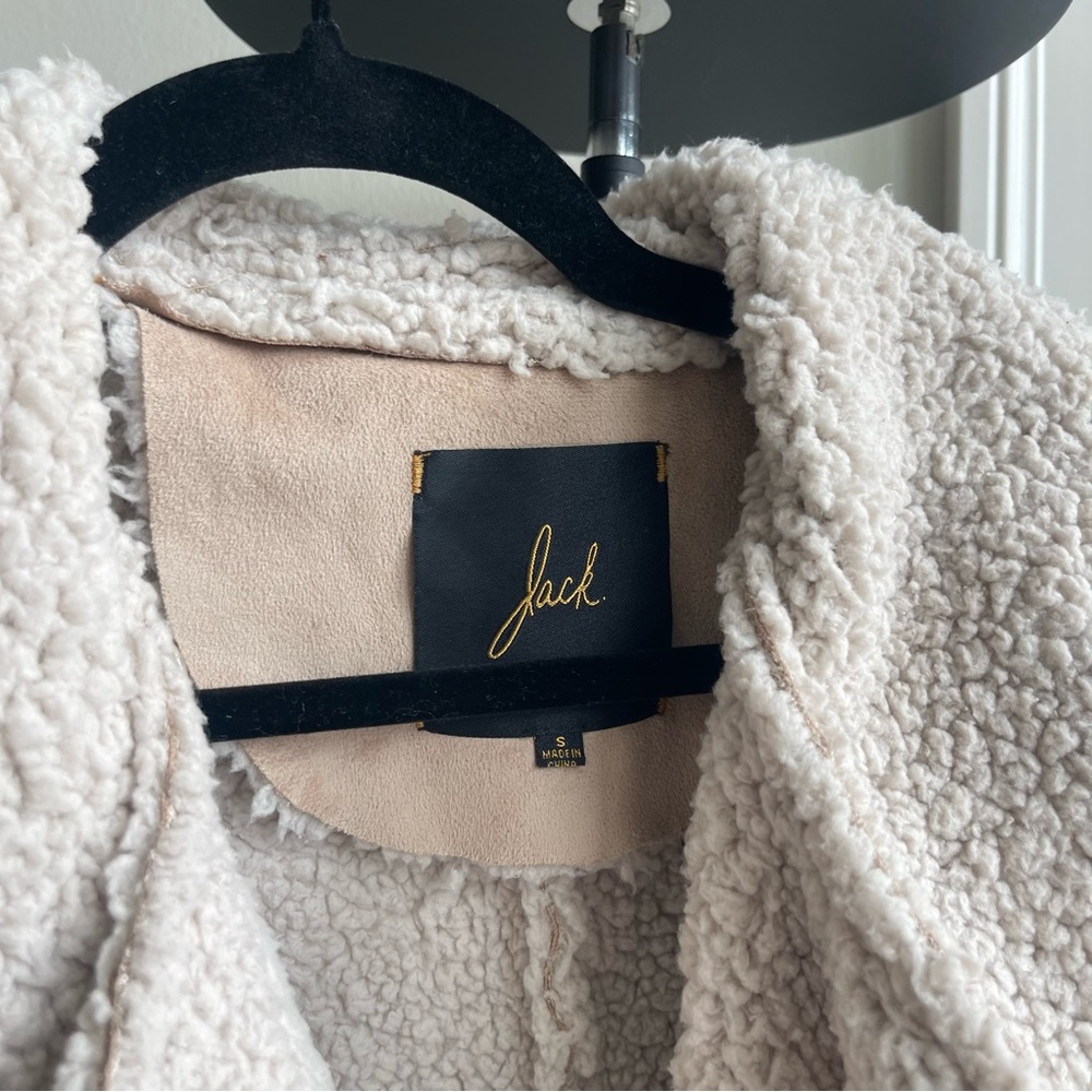 Tan Shearling Jacket - Picture 2 of 3